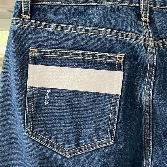 CARMAR Jeans Juliet Boyfriend Relaxed Fit High Rise Reflective Stripes Size 28 - Picture 8 of 13